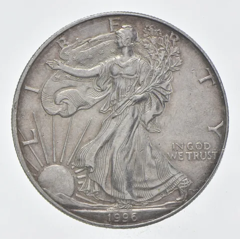 Rarest 1996 American Silver Eagle - Key Date - Rare LOW MINTAGE *358
