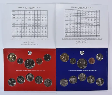2017 Mint Set with Unc Coins in Original Packaging (20 coins)
