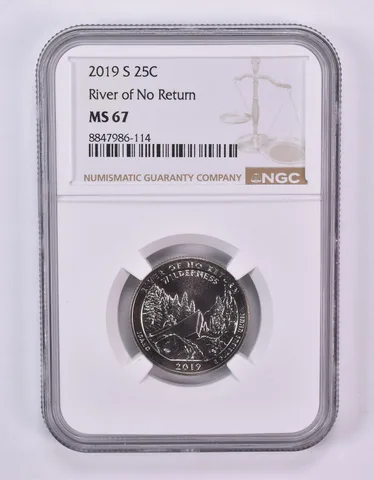 2019-S Washington Quarter ATB River Of No Return MS67 NGC