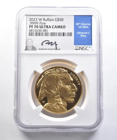2023-W $50 American Gold Buffalo Moy 1 Oz Gold PF70 UCAM NGC *4206