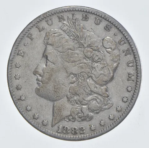 1882 Morgan Silver Dollar Estate Coin Collection *258