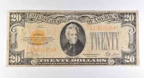 1928 $20 Gold Certificate Yellow Seal *8234