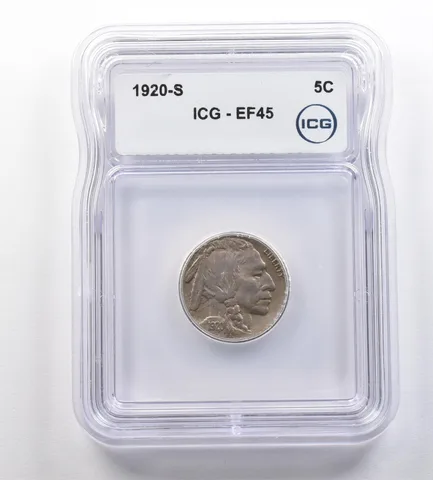 1920-S Indian Head Buffalo Nickel EF45 ICG *2492