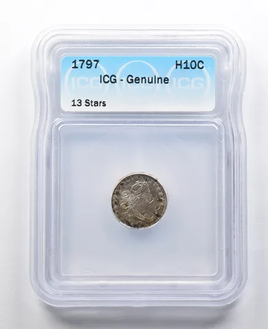 1797 Draped Bust Half Dime 13 Stars ICG *2085