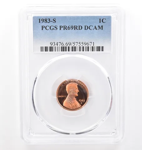 1983-S Lincoln Memorial Cent PR69 RD DCAM PCGS Beautiful Tone a7752