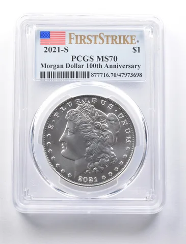 2021-S Morgan Silver Dollar First Strike MS70 PCGS a1045