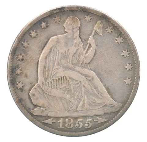 1855-O Seated Liberty Half Dollar Arrows Beautiful Tone *7559