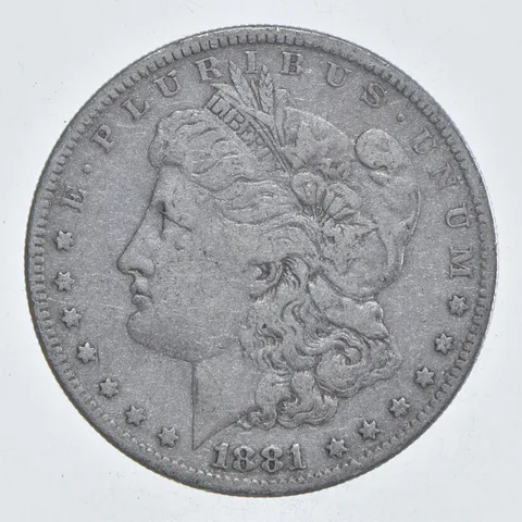 Early - 1881-S Morgan Silver Dollar - 90% US Coin *058