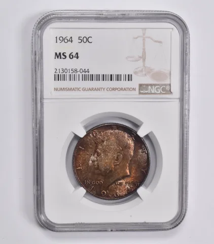 MS64 1964 Kennedy Half Dollar NGC *3820