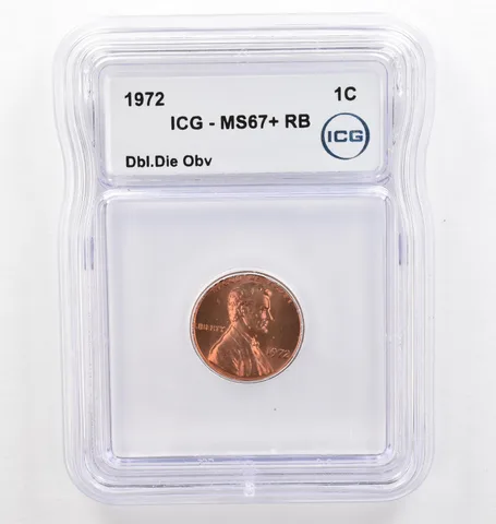 1972 Lincoln Memorial Cent DDO MS67+ RB ICG Beautiful Tone *0356