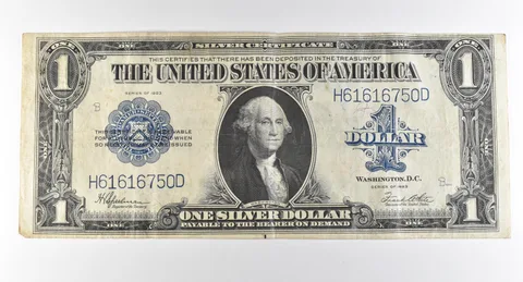 1923 $1 Silver Certificate Large Note Blue Seal *3016