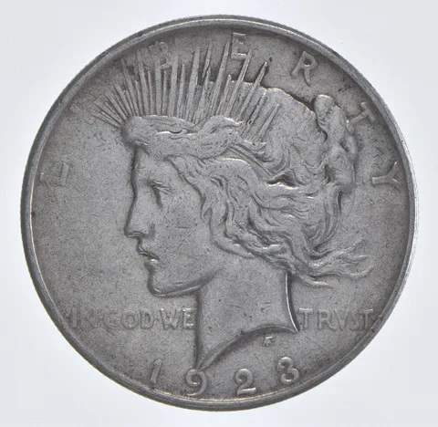 Better - 1923-D Peace Silver Dollar - 90% US Coin *664
