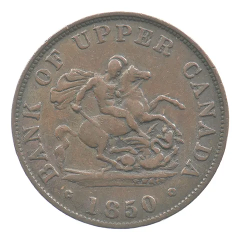 1850 Canada Half Penny Bank Token *7014