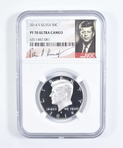 2014-S Kennedy Half Dollar Silver PF70 UCam NGC Special Label