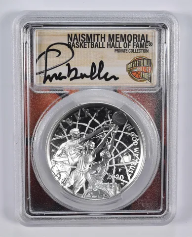 2020-P CHRIS MULLIN SIGNED Basketball HOF Commemorative Dollar PR70 PCGS