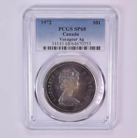 1972 Canada 1 Dollar Silver Voyageur SP68 PCGS Beautiful Tone *1534