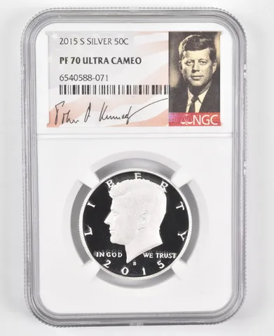 2015-S Kennedy Half Dollar SILVER PF70 UCam - NGC Special Lbl
