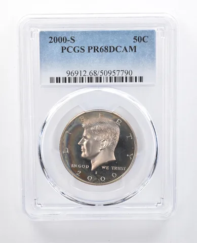 2000-S Kennedy Half Dollar PR68 DCAM PCGS Beautiful Sheen *7990
