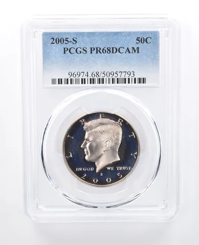 2005-S Kennedy Half Dollar PR68 DCAM PCGS *8102