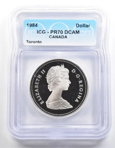 1984 Canada 1 Dollar Toronto PR70 DCAM ICG *4018