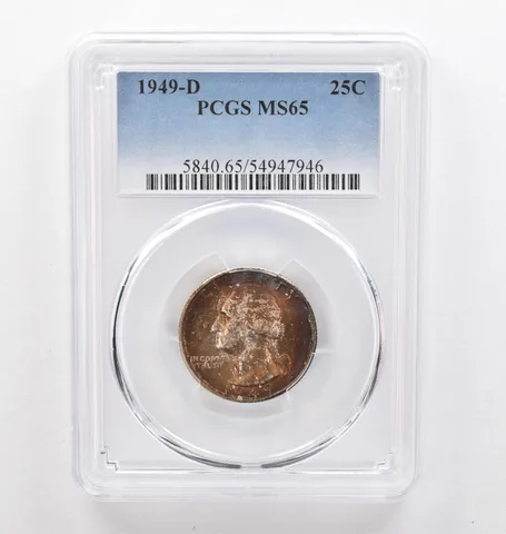 1949-D Washington Quarter MS65 PCGS Beautiful Tone *0294