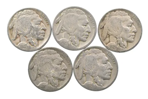BETTER Lot 1927-D 1927-S 1929-D 1929-S 1929-D Buffalo Nickel Collection *092