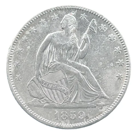 1859 Seated Liberty Half Dollar *3503