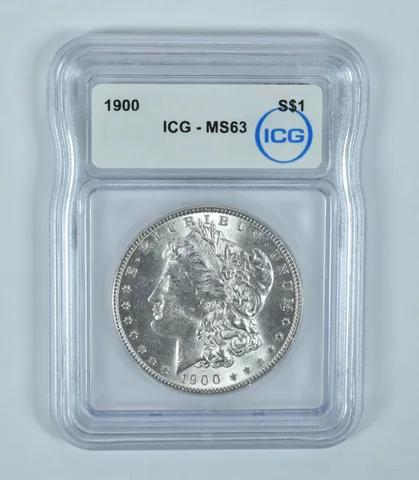 1900 Morgan Silver Dollar MS63 ICG
