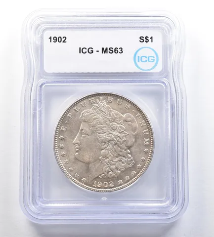 1902 Morgan Silver Dollar MS63 ICG *7190