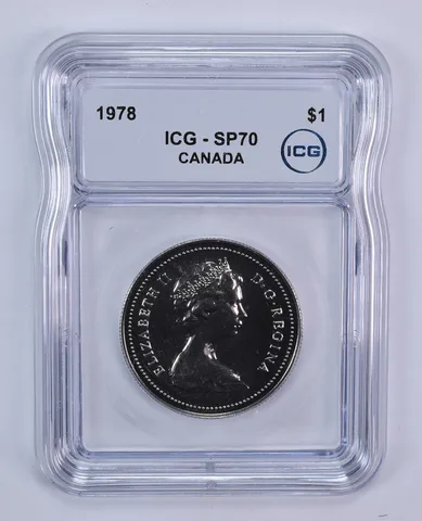 1978 Canada 1 Dollar Voyageurs SP70 ICG