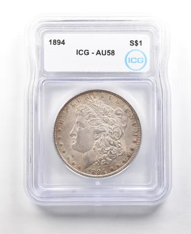 1894 Morgan Silver Dollar AU58 ICG *6304