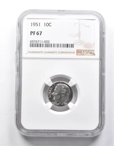 PF67 1951 Roosevelt Dime NGC Great Contrast a9979