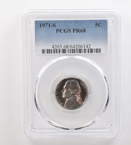 1971-S Jefferson Nickel PR68 PCGS Beautiful Tone *3290