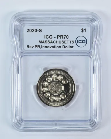 2020-S Innovation $1 Telephone MA Reverse PR70 ICG