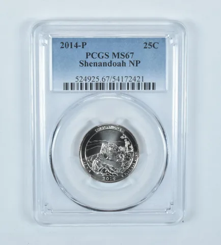 2014-P Washington Quarter ATB Shenandoah MS67 PCGS