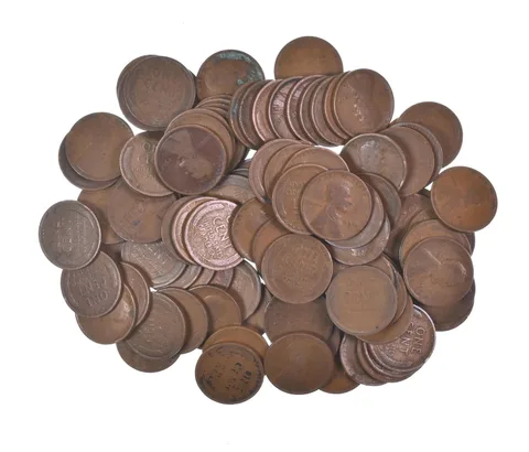 Lot of 100 1910-1919 Lincoln Wheat Cents - 2 Rolls - Collection *587