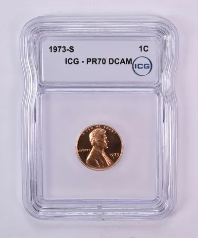 1973-S Lincoln Memorial Cent PR70 DCAM ICG