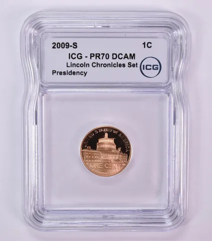 2009-S Lincoln Memorial Cent Presidency Chronicles Set PR70 DCAM ICG