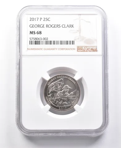 2017-P Washington Quarter George Rogers Clark MS68 NGC a7707