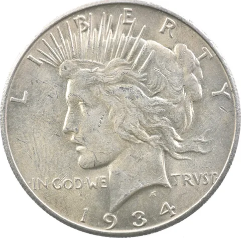 1934-S Peace Silver Dollar *0884