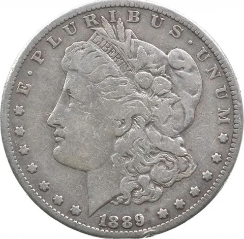 1889-CC Morgan Silver Dollar a2494