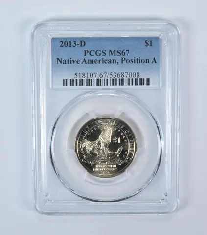 2013-D Sacagawea $1 Treaty With The Delawares MS67 PCGS