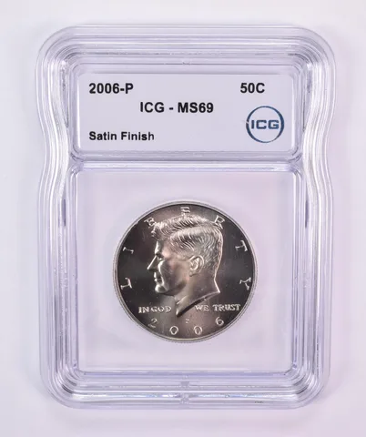 2006-P Kennedy Half Dollar Satin Finish MS69 ICG