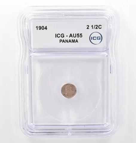 1904 Panama 2 1/2 2.5 Centesimos AU55 ICG Beautiful Tone *0110