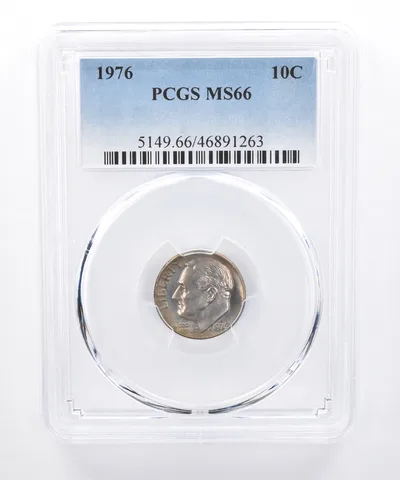 1976 Roosevelt Dime MS66 PCGS Beautiful Tone *8300