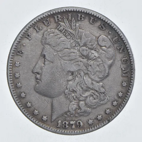 Early - 1879 Morgan Silver Dollar - 90% US Coin *146
