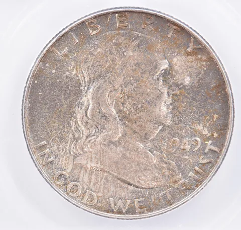 1949 Franklin Half Dollar MS66 FBL ICG Beautiful Tone *2158