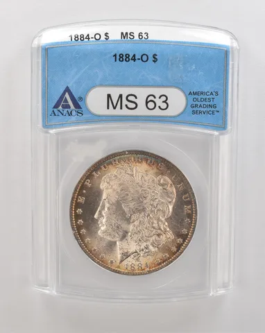 1884-O Morgan Silver Dollar MS63 ANACS Beautiful Tone *4317