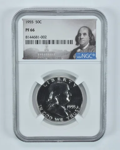 1955 Franklin Half Dollar PF66 NGC Special Label