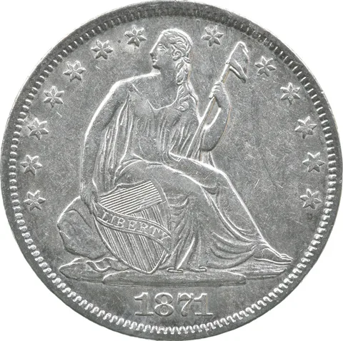 1871-S Seated Liberty Half Dollar *6926